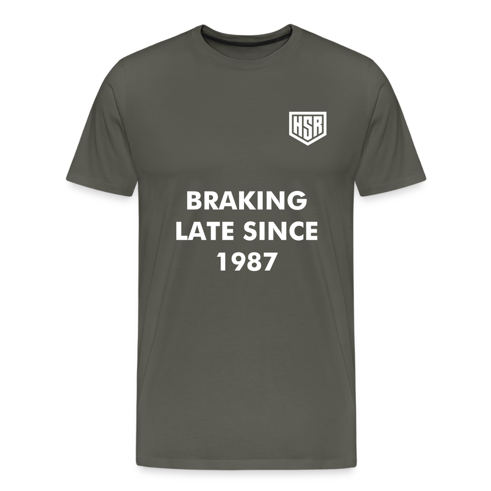 T-Shirt Homme - Braking Late - asphalte