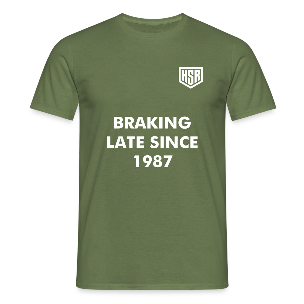 T-Shirt Personnalisable - Braking Late Since... - vert militaire