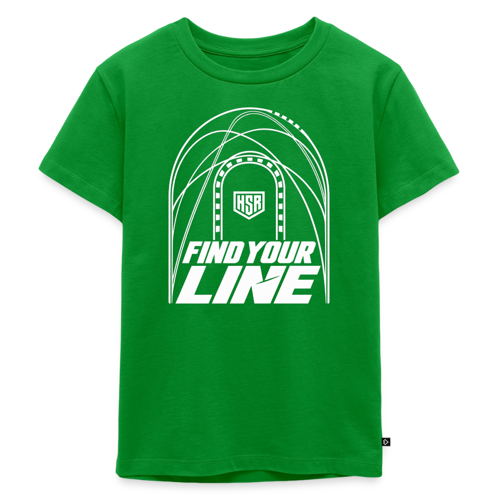 T-Shirt Enfant - Find Your Line - vert