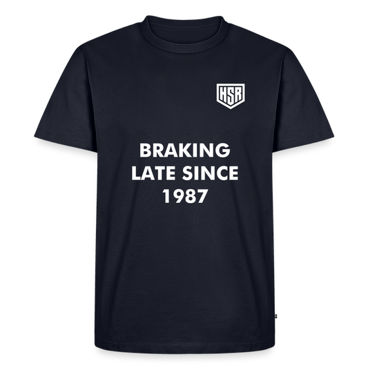 T-Shirt Homme - Braking Late - bleu marine