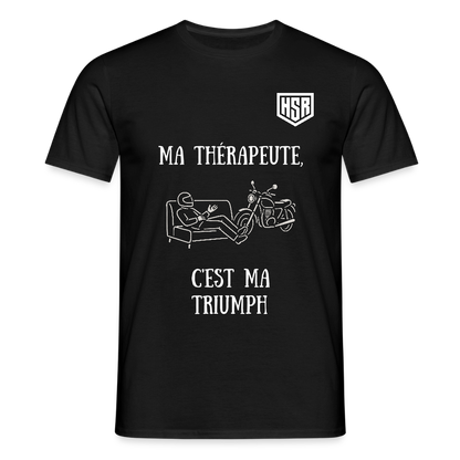 T-shirt Personnalisable - Ma Thérapeute - noir