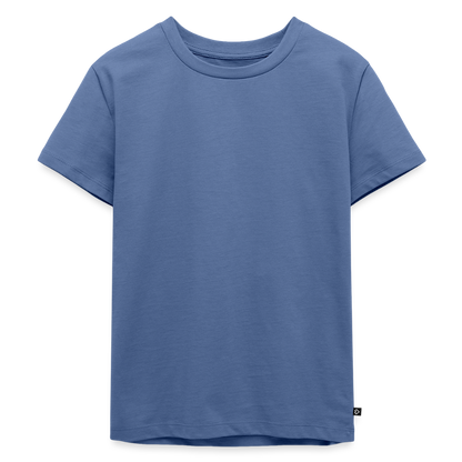 T-Shirt Enfant - #RideAsYouAre (Back) - bleu pigeon
