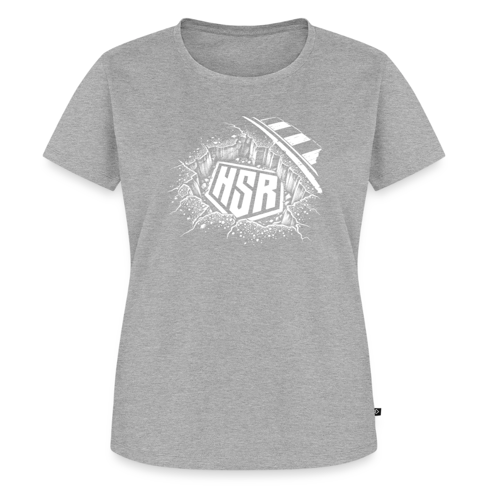 T-Shirt Femme - Logo Ground - gris chiné