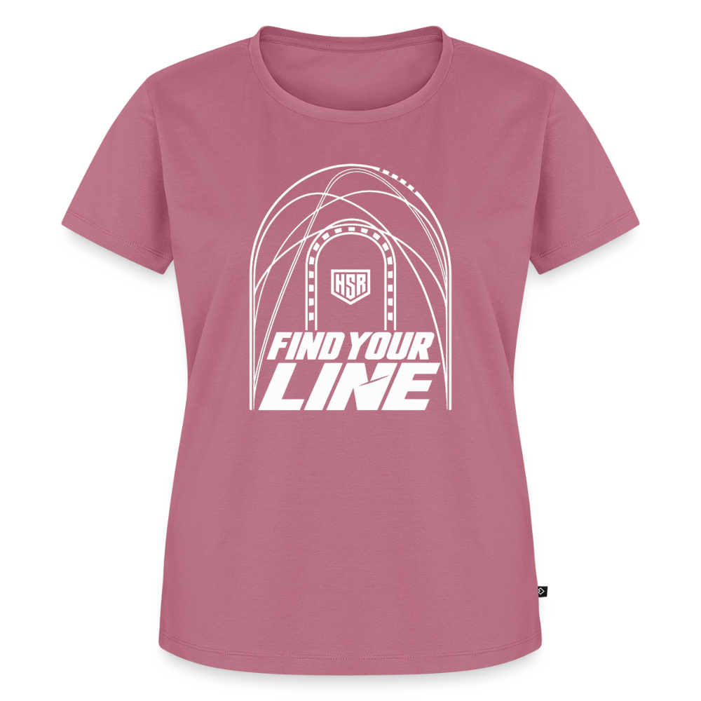 T-Shirt Femme - Find Your Line - mauve