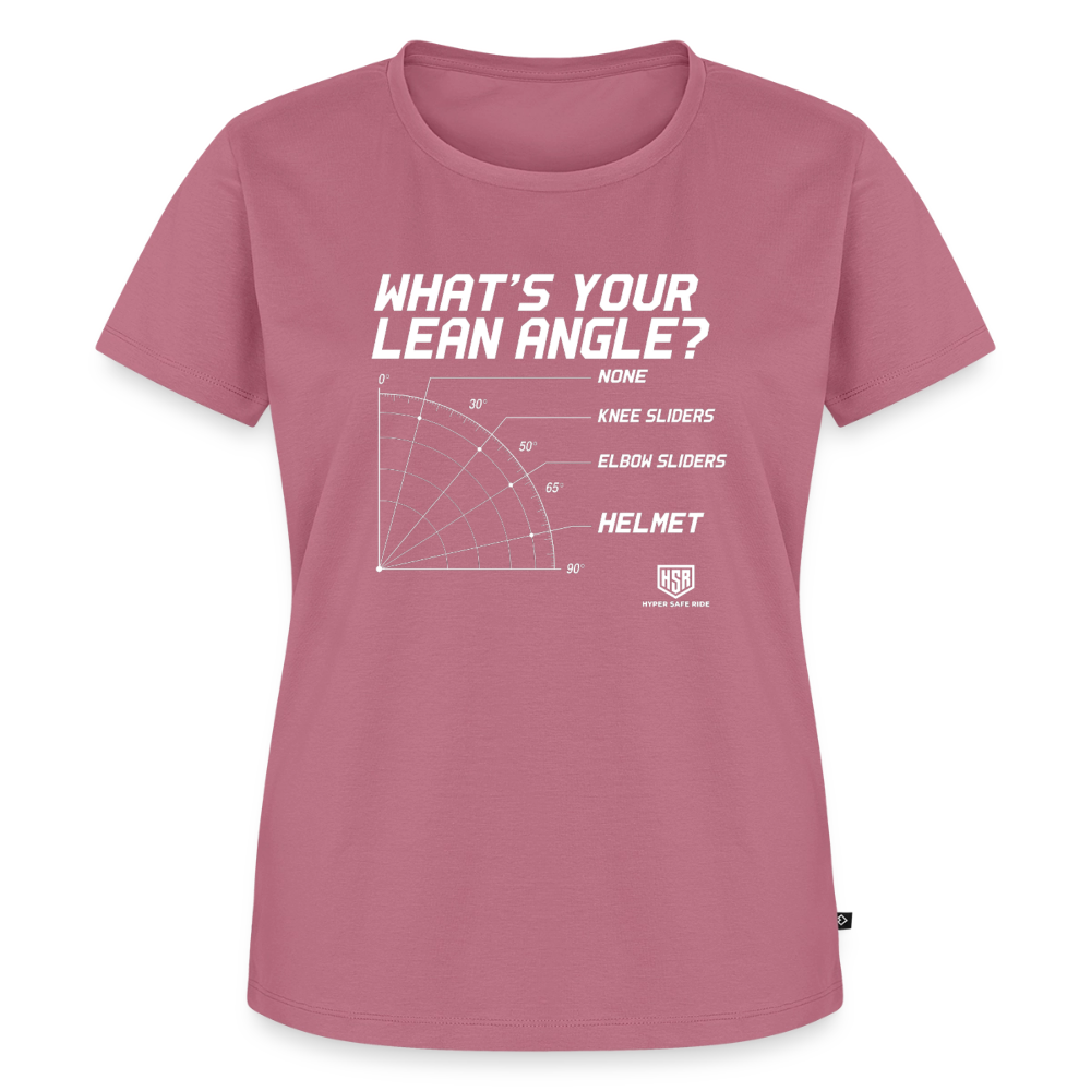 T-Shirt Femme - What's Your Lean Angle - mauve