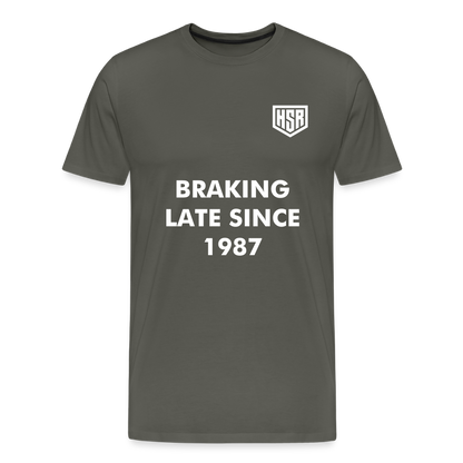 T-Shirt Homme - Braking Late - asphalte
