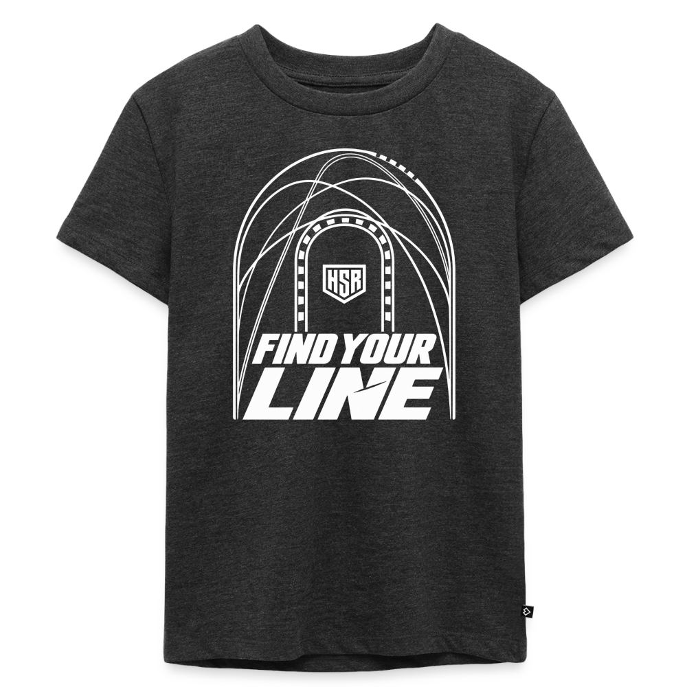 T-Shirt Enfant - Find Your Line - anthracite chiné