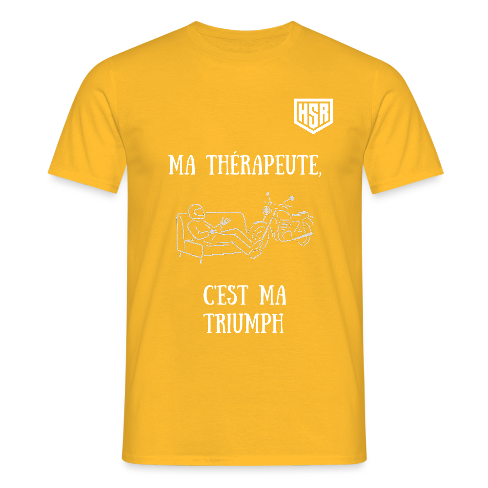 T-shirt Personnalisable - Ma Thérapeute - jaune