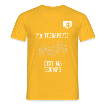 T-shirt Personnalisable - Ma Thérapeute - jaune