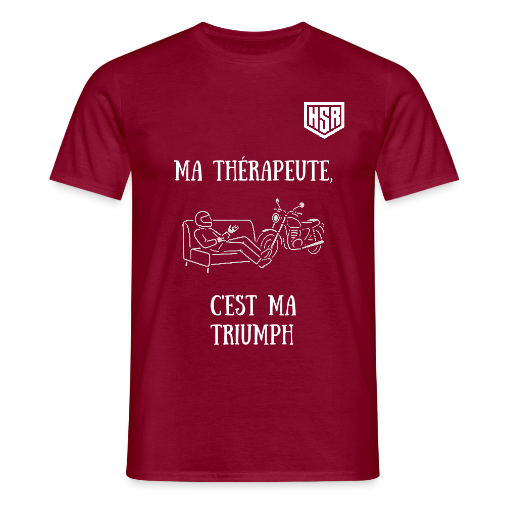 T-shirt Personnalisable - Ma Thérapeute - rouge brique