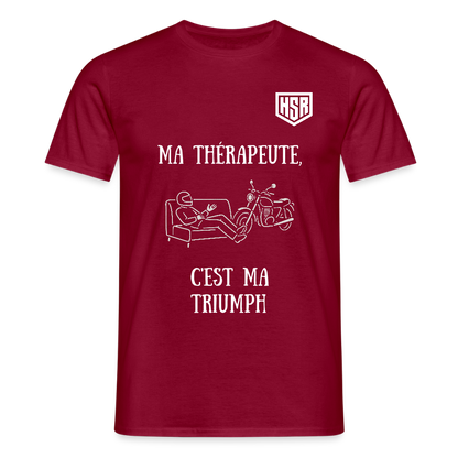 T-shirt Personnalisable - Ma Thérapeute - rouge brique