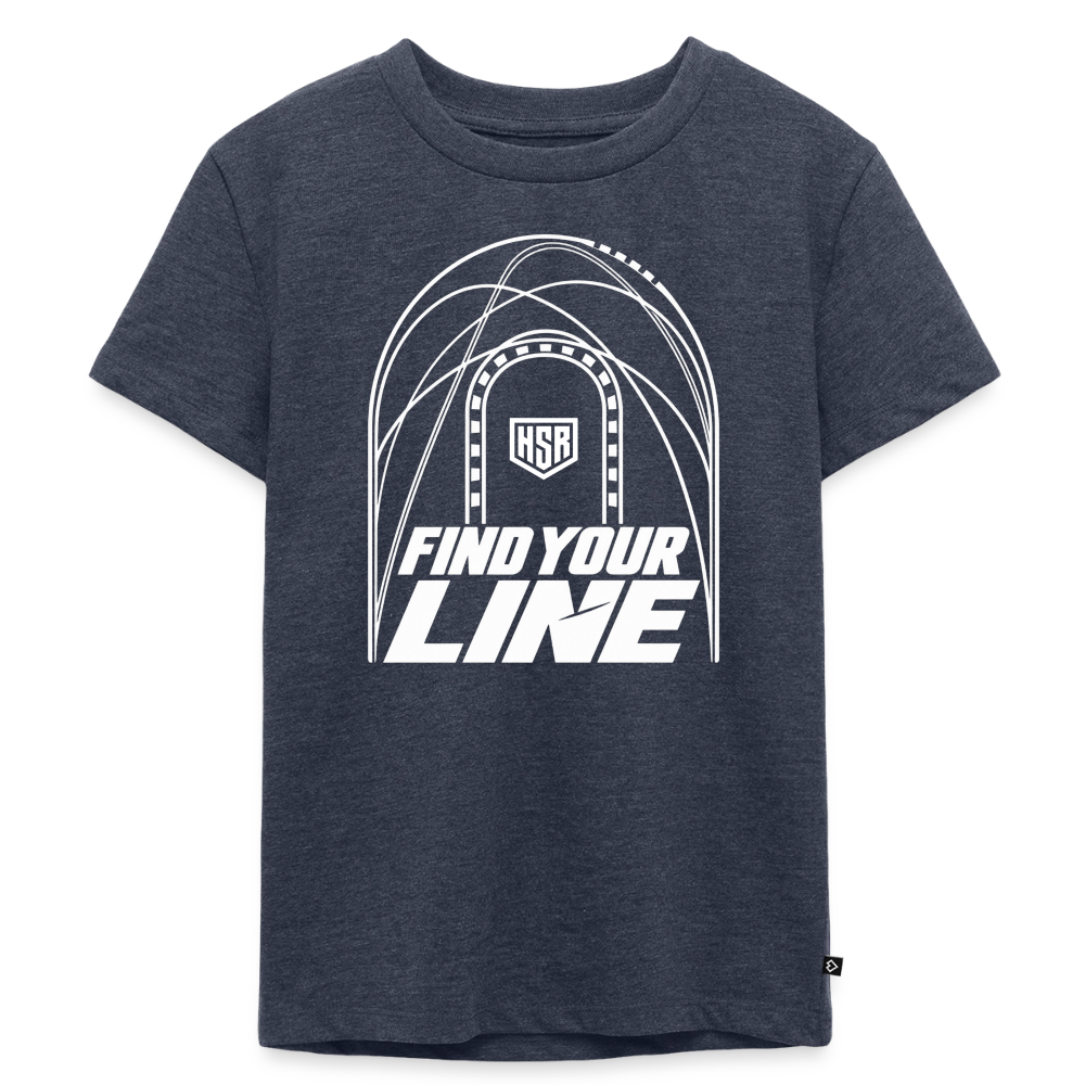 T-Shirt Enfant - Find Your Line - bleu jeans 