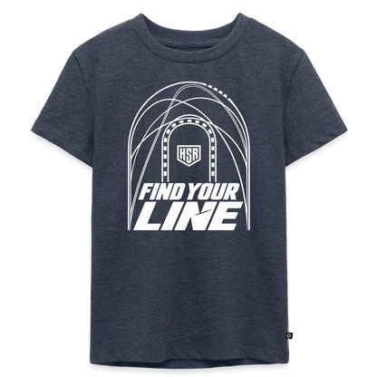 T-Shirt Enfant - Find Your Line - bleu jeans 