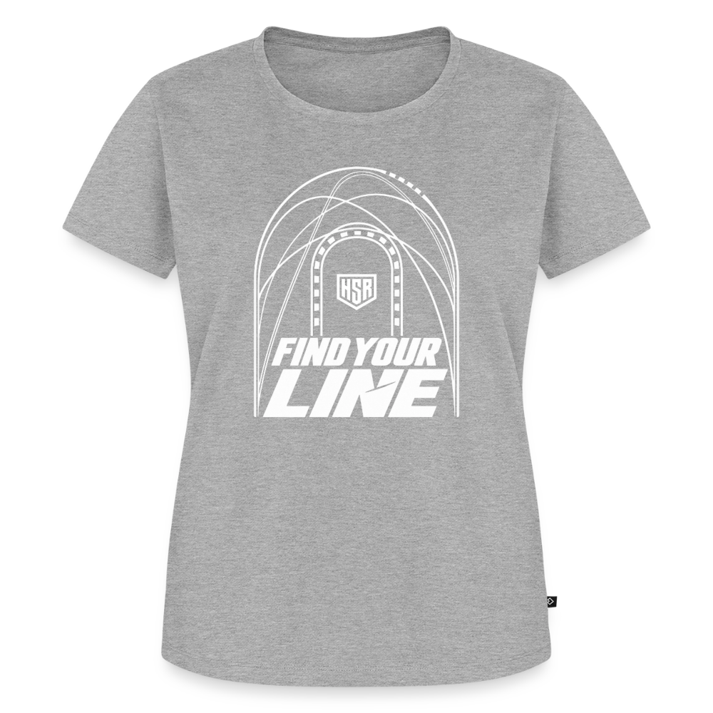 T-Shirt Femme - Find Your Line - gris chiné