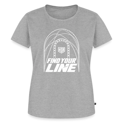 T-Shirt Femme - Find Your Line - gris chiné