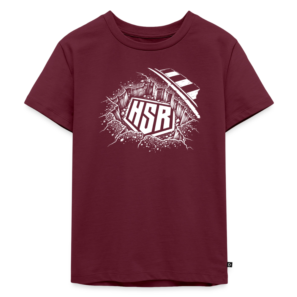 T-Shirt Enfant - Logo Ground - bourgogne