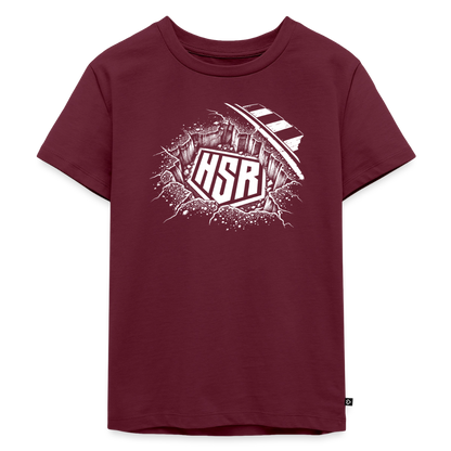 T-Shirt Enfant - Logo Ground - bourgogne