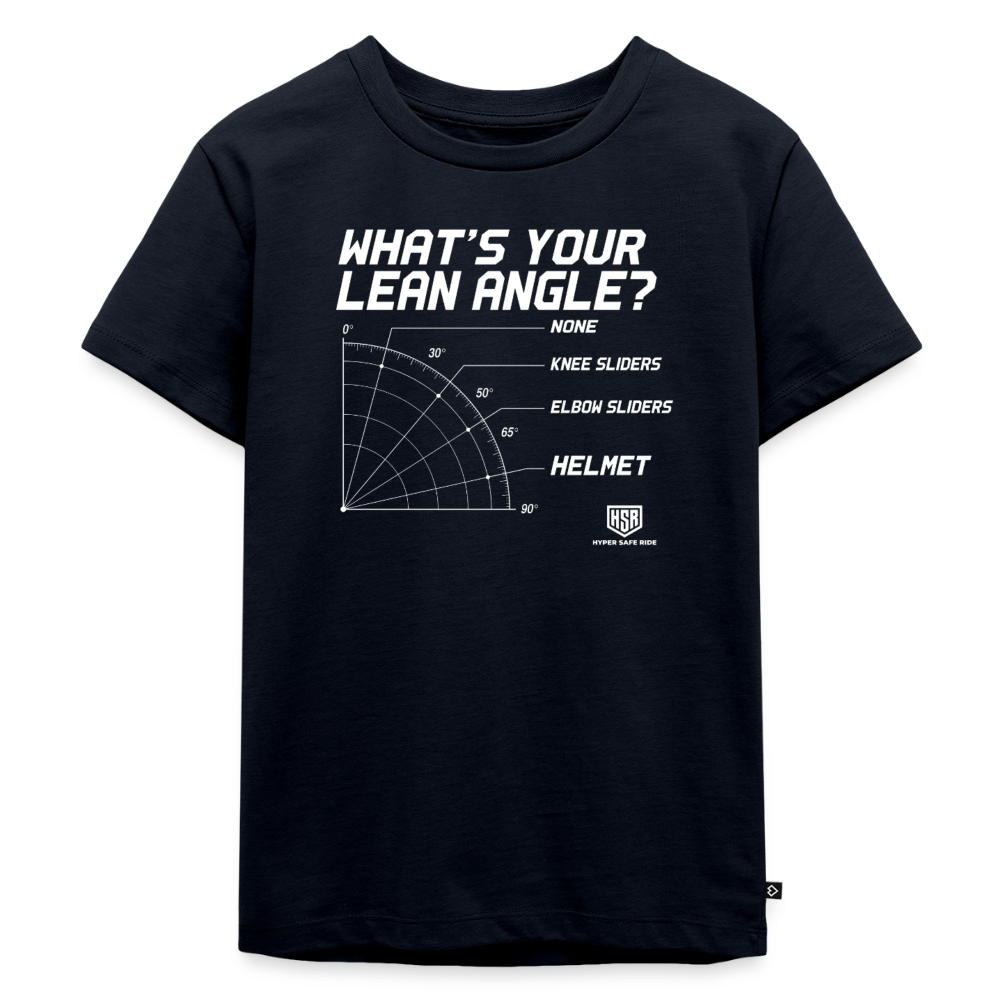 T-Shirt Enfant - What's Your Lean Angle - bleu marine