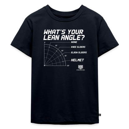 T-Shirt Enfant - What's Your Lean Angle - bleu marine