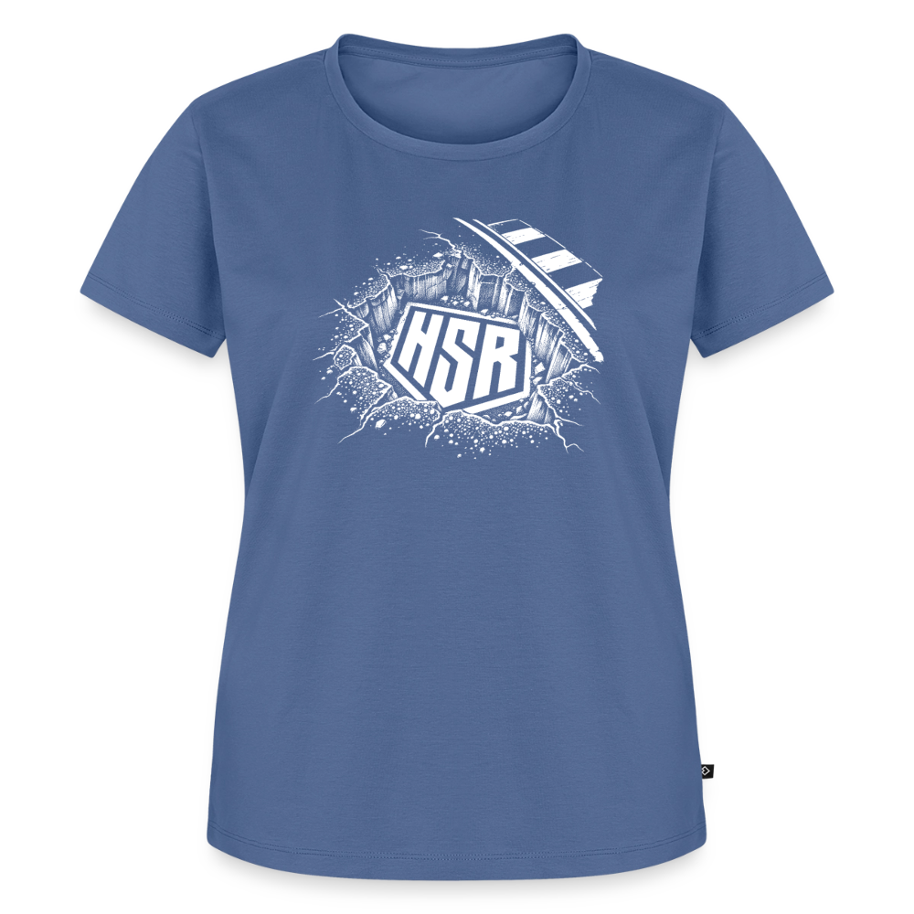 T-Shirt Femme - Logo Ground - bleu pigeon