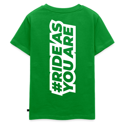 T-Shirt Enfant - #RideAsYouAre (Back) - vert