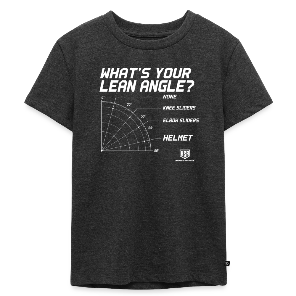 T-Shirt Enfant - What's Your Lean Angle - anthracite chiné