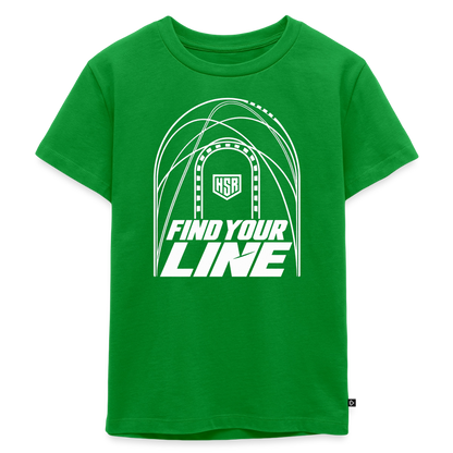 T-Shirt Enfant - Find Your Line - vert