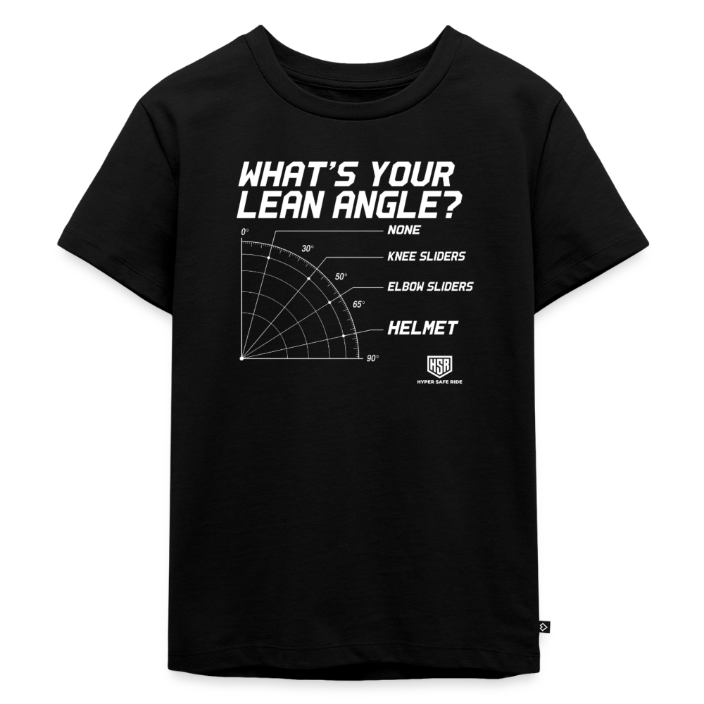 T-Shirt Enfant - What's Your Lean Angle - noir
