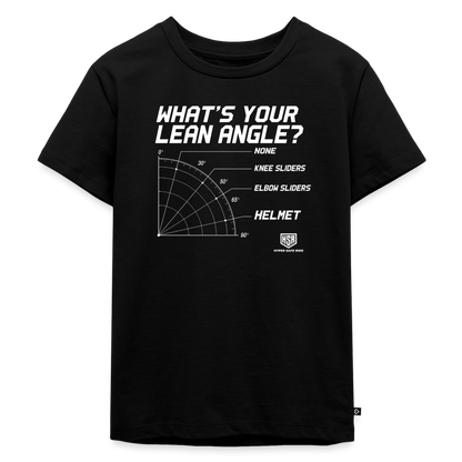 T-Shirt Enfant - What's Your Lean Angle - noir