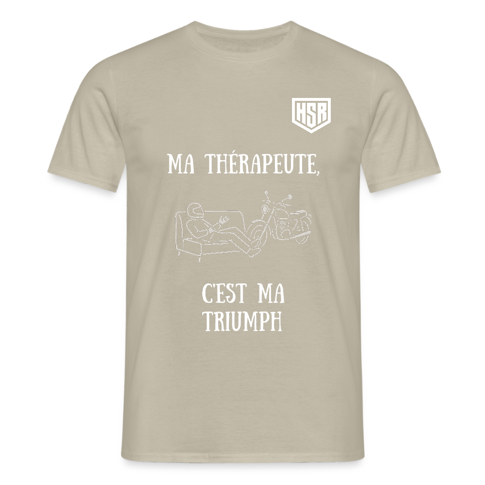 T-shirt Personnalisable - Ma Thérapeute - beige sable