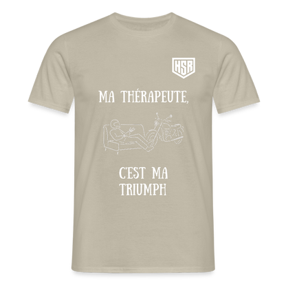 T-shirt Personnalisable - Ma Thérapeute - beige sable