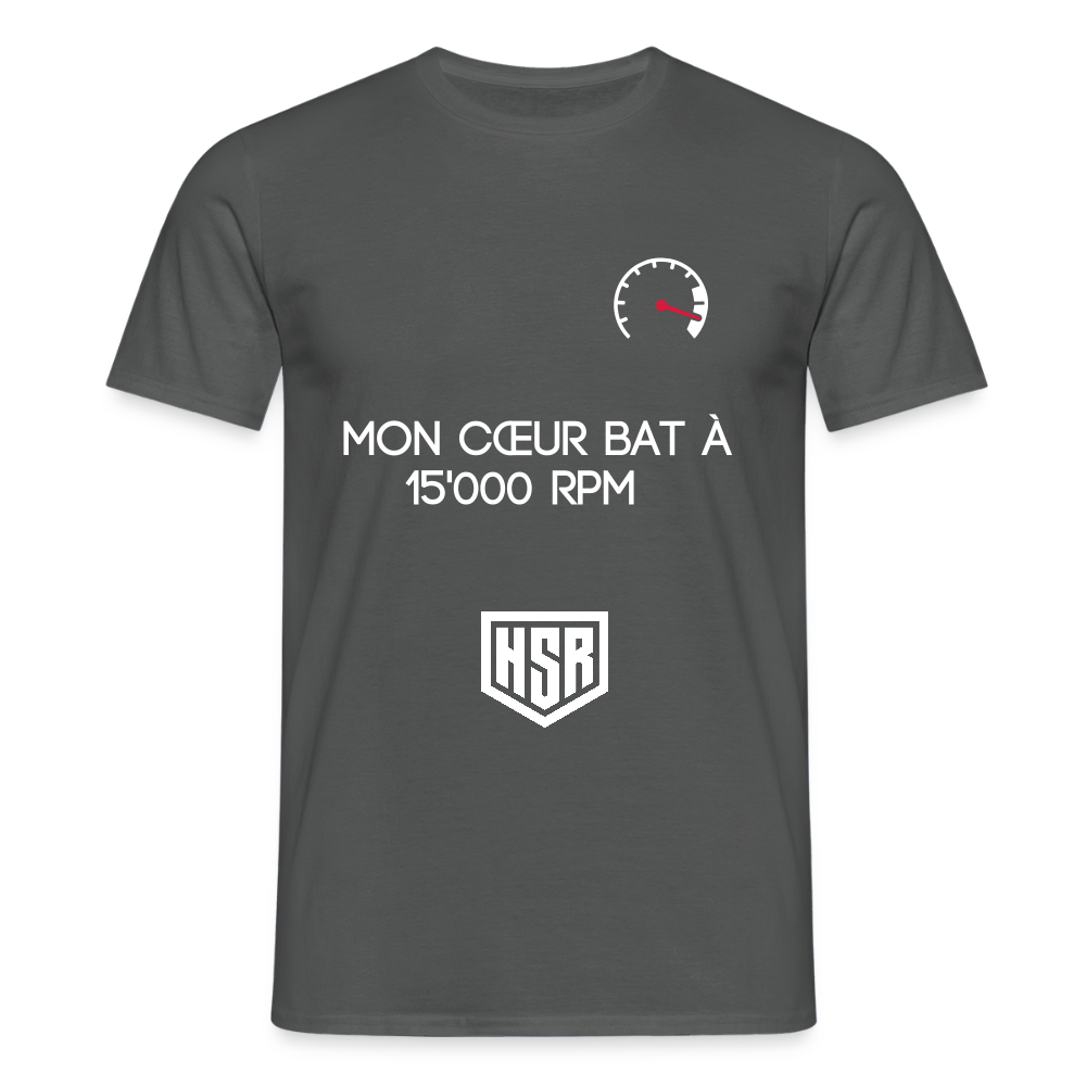 T-shirt Personnalisable - Zone Rouge - charbon