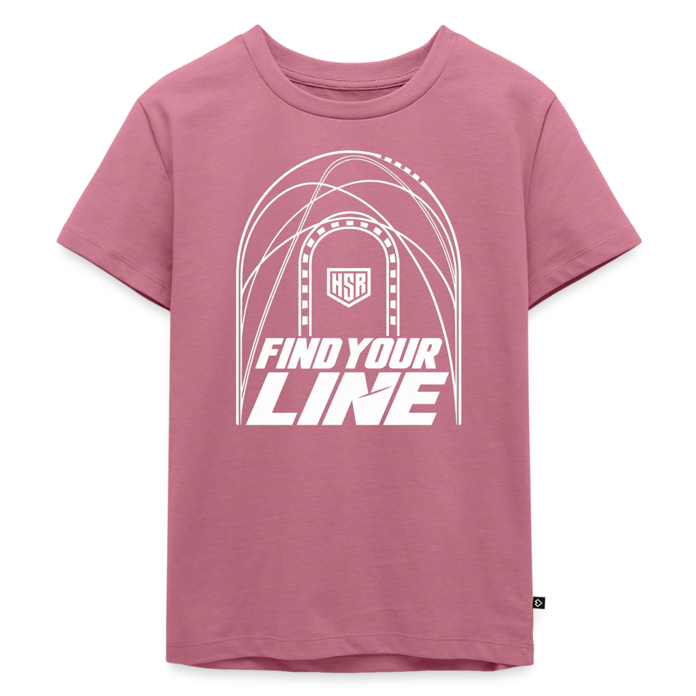 T-Shirt Enfant - Find Your Line - mauve