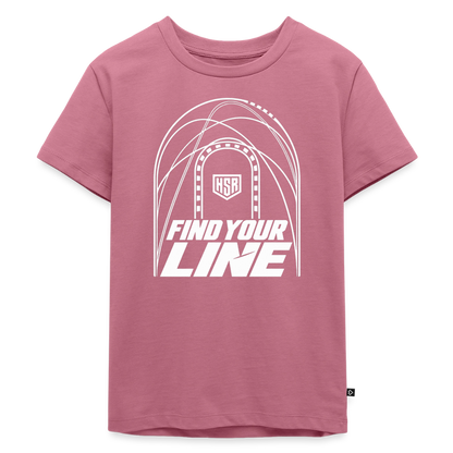 T-Shirt Enfant - Find Your Line - mauve