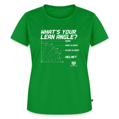 T-Shirt Femme - What's Your Lean Angle - vert