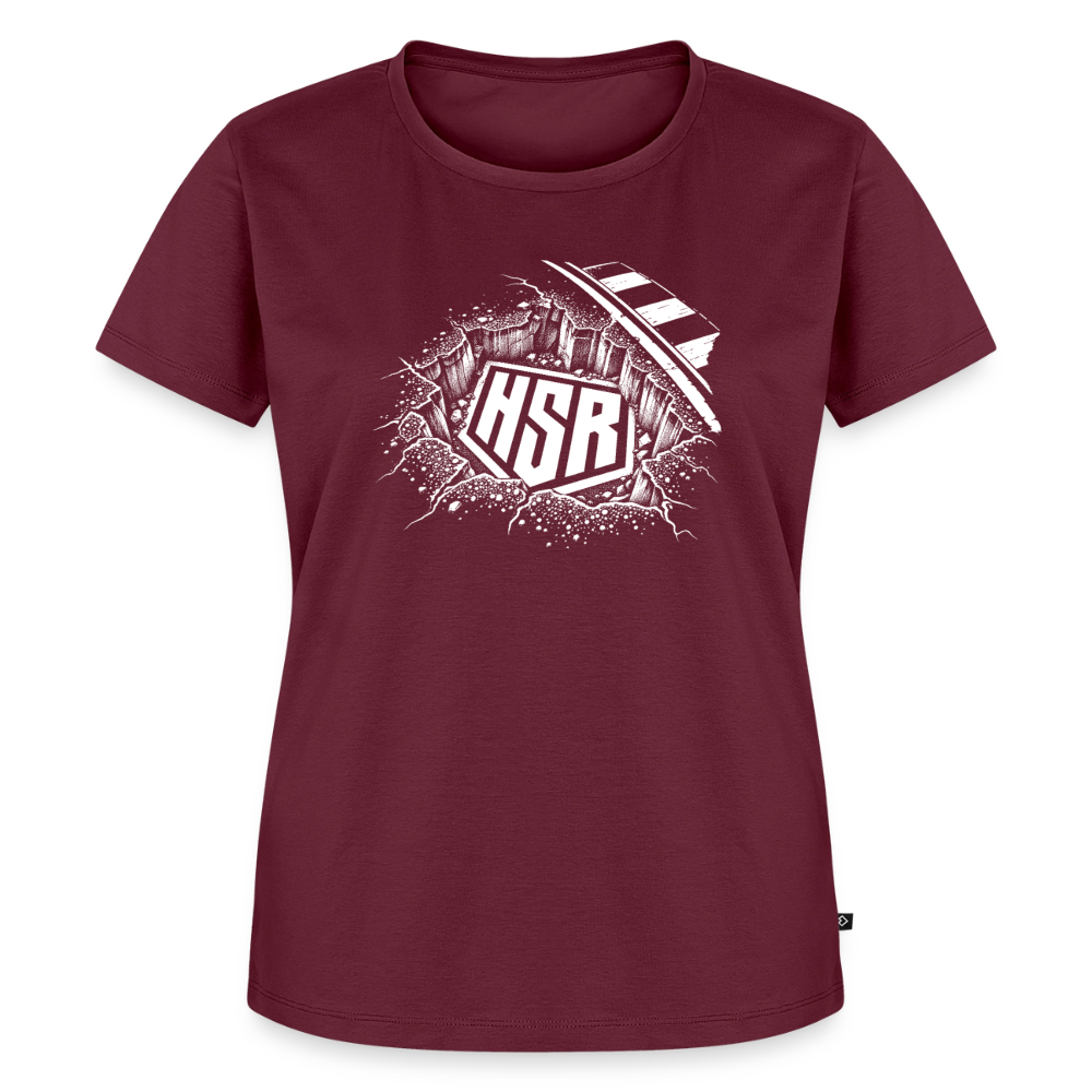 T-Shirt Femme - Logo Ground - bourgogne