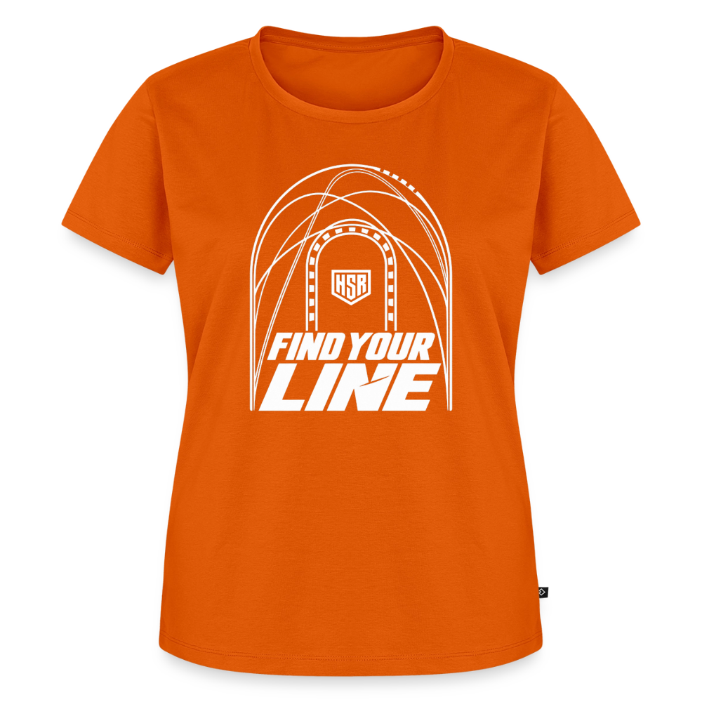 T-Shirt Femme - Find Your Line - orange 