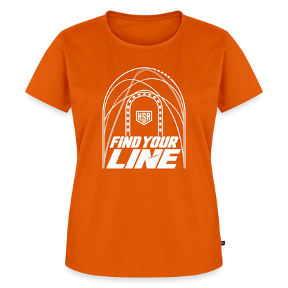 T-Shirt Femme - Find Your Line - orange 