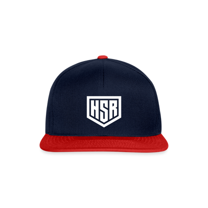 Casquette Snapback - HSR Classic - bleu marine/rouge