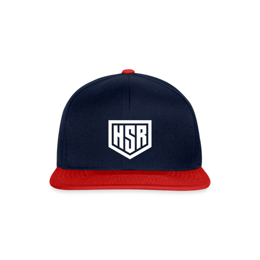 Casquette Snapback - HSR Classic - bleu marine/rouge