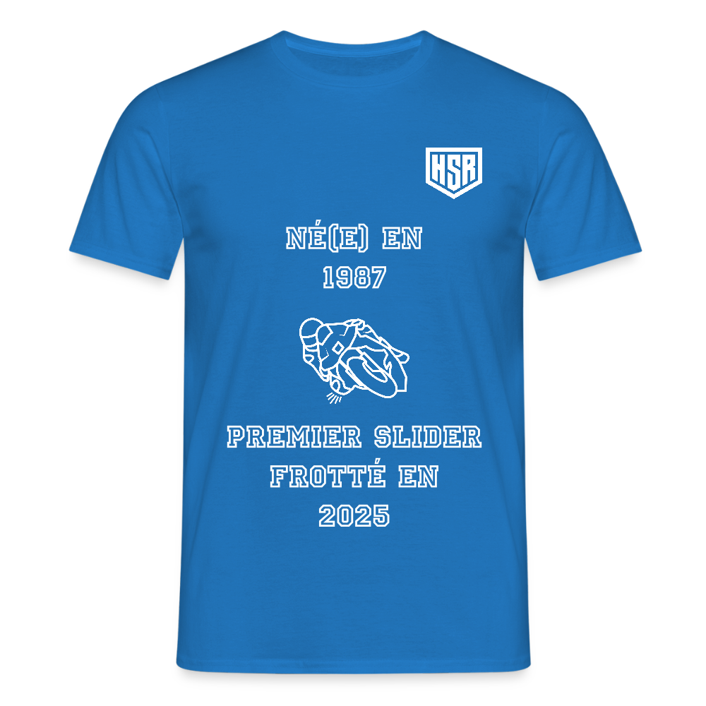 T-shirt Personnalisable - Premier Slider - bleu royal