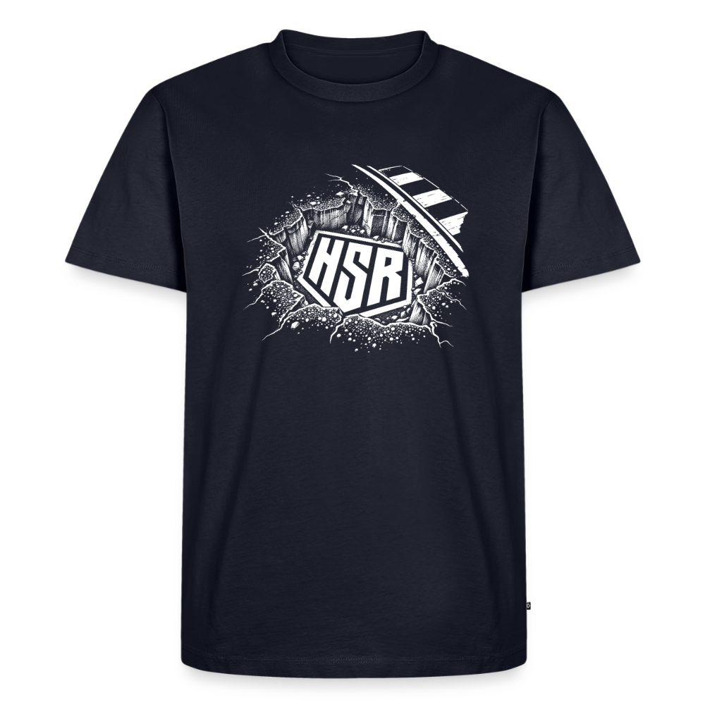 T-Shirt Homme - Logo Ground - bleu marine