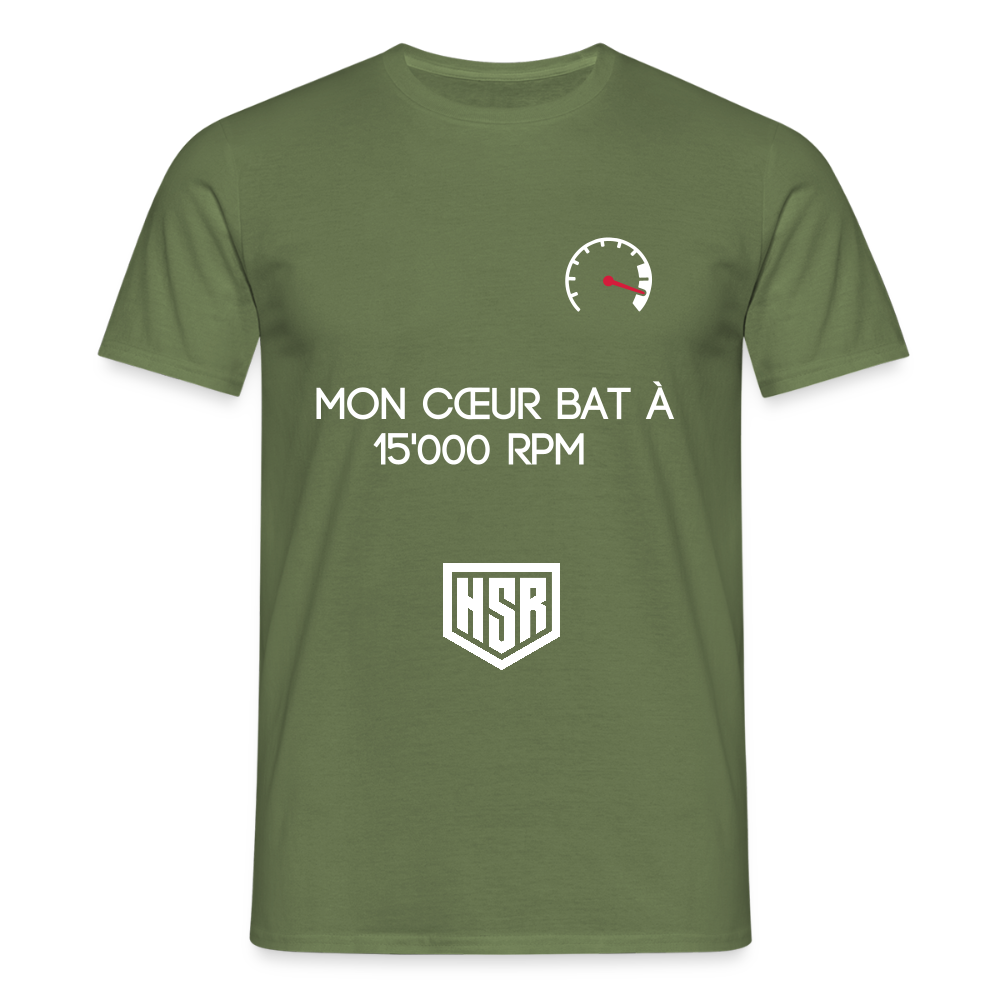 T-shirt Personnalisable - Zone Rouge - vert militaire
