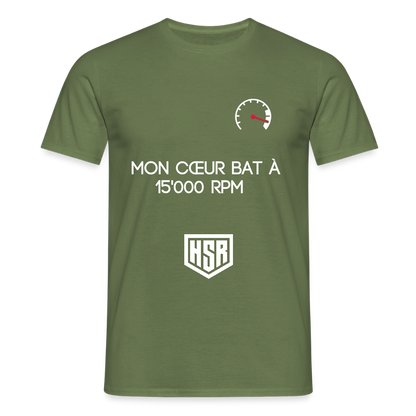 T-shirt Personnalisable - Zone Rouge - vert militaire