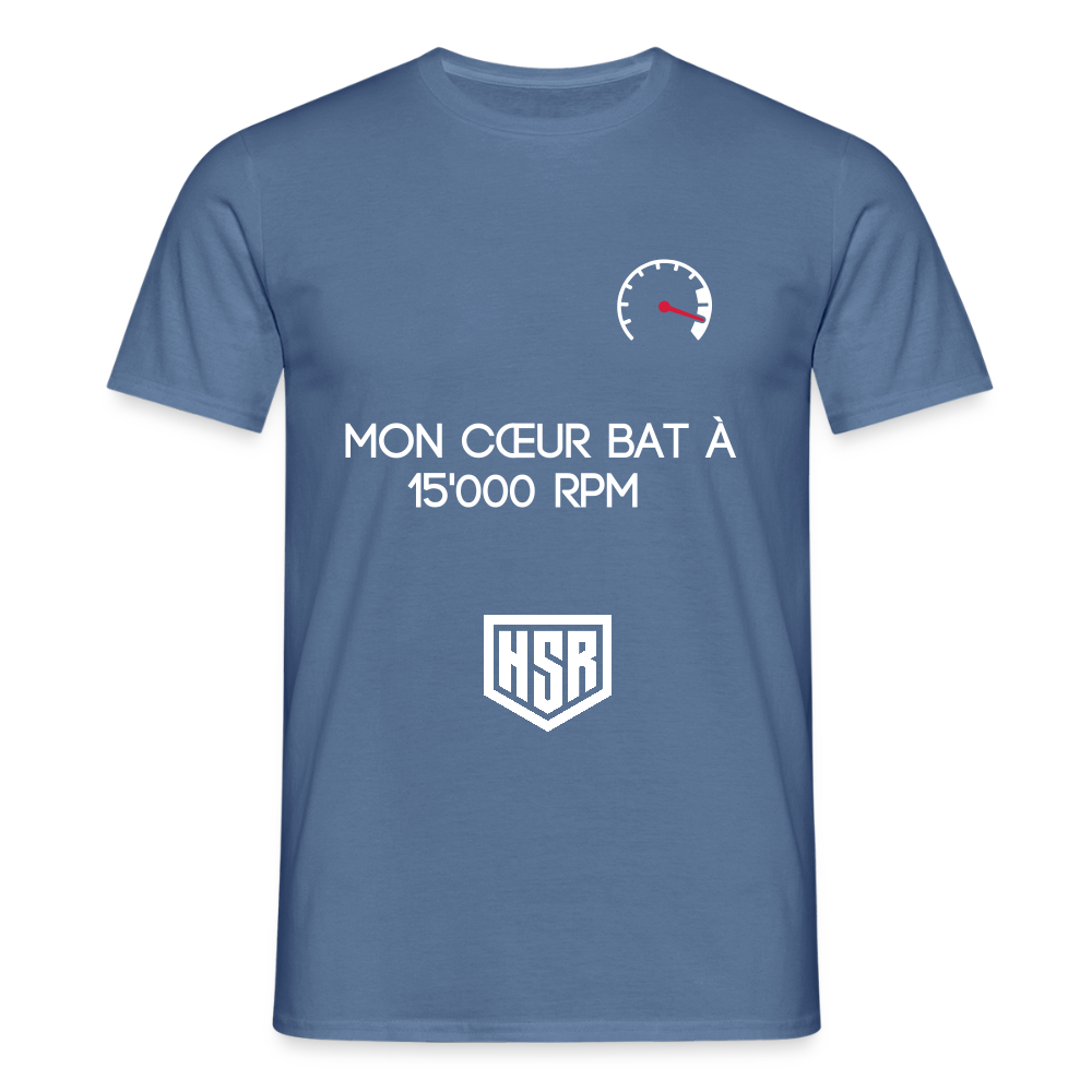 T-shirt Personnalisable - Zone Rouge - bleu pigeon 