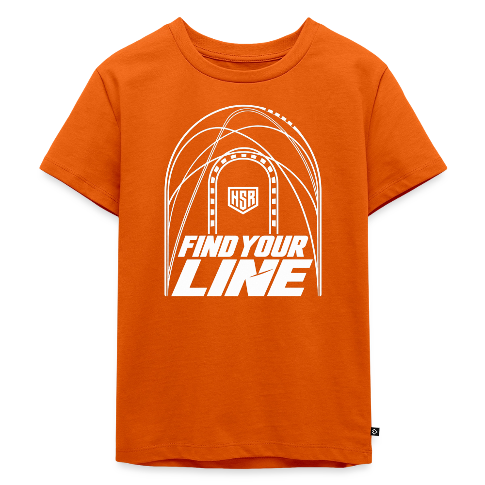 T-Shirt Enfant - Find Your Line - orange 
