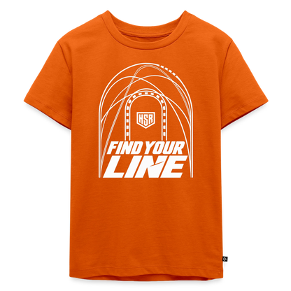 T-Shirt Enfant - Find Your Line - orange 
