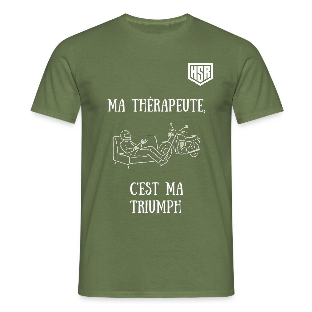 T-shirt Personnalisable - Ma Thérapeute - vert militaire