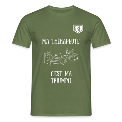 T-shirt Personnalisable - Ma Thérapeute - vert militaire