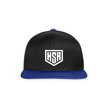 Casquette Snapback - HSR Classic - noir/bleu royal